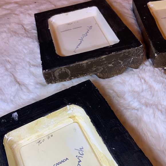 Set of 4 Handcrafted Clay Memory blocks music theme by Artist Momo Mitrovich - Picture 9 of 9